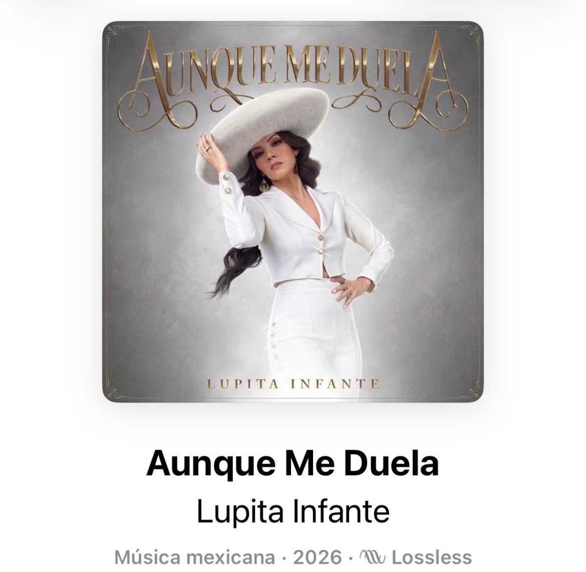 Lupita Infante lanza su disco 'Aunque me duela'