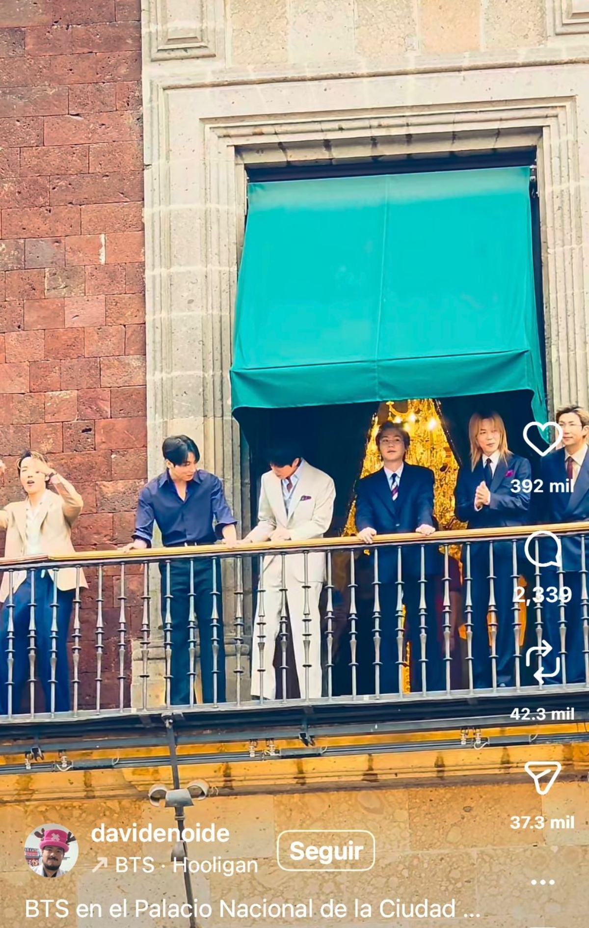 Behind the scenes of BTS's visit to Mexico's National Palace