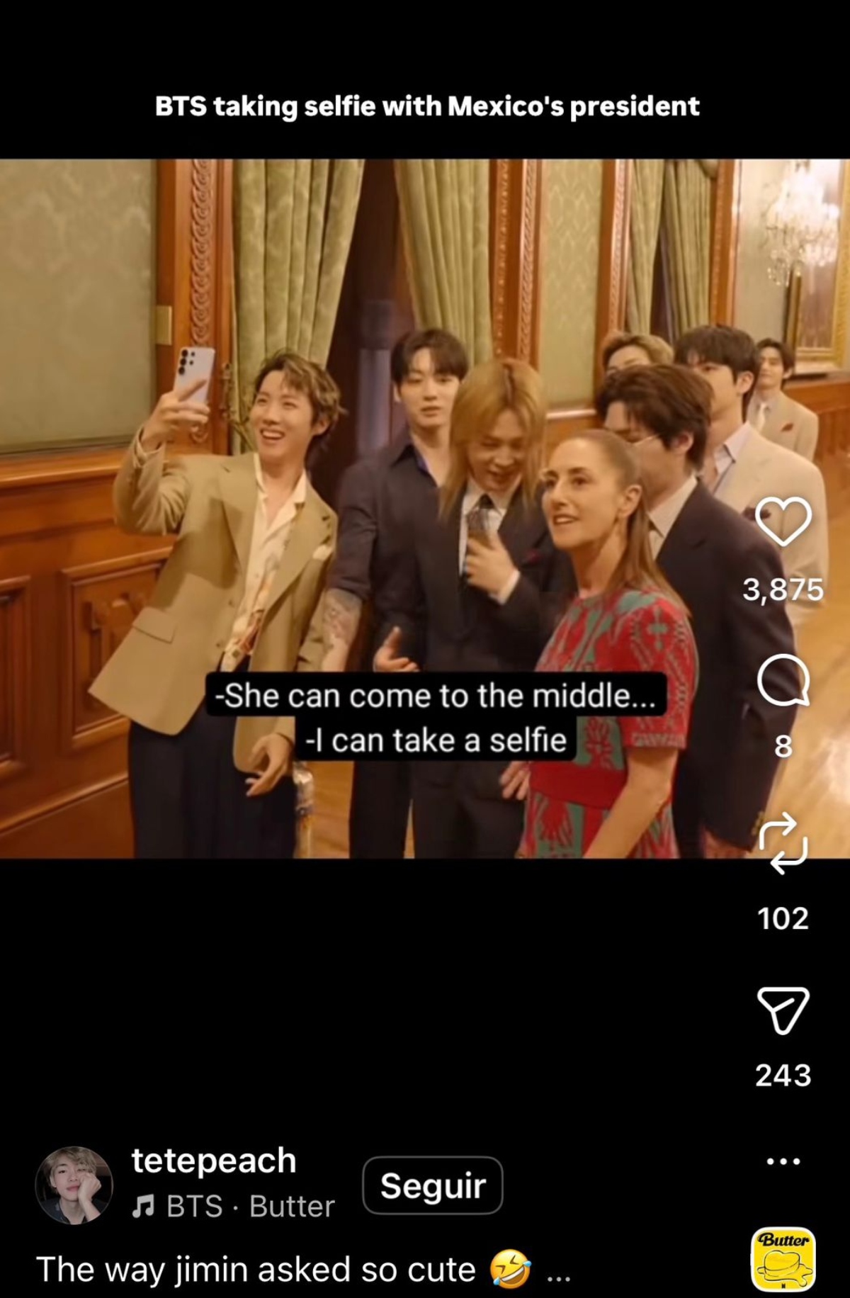 BTS showing details that no one saw about their visit to Mexico