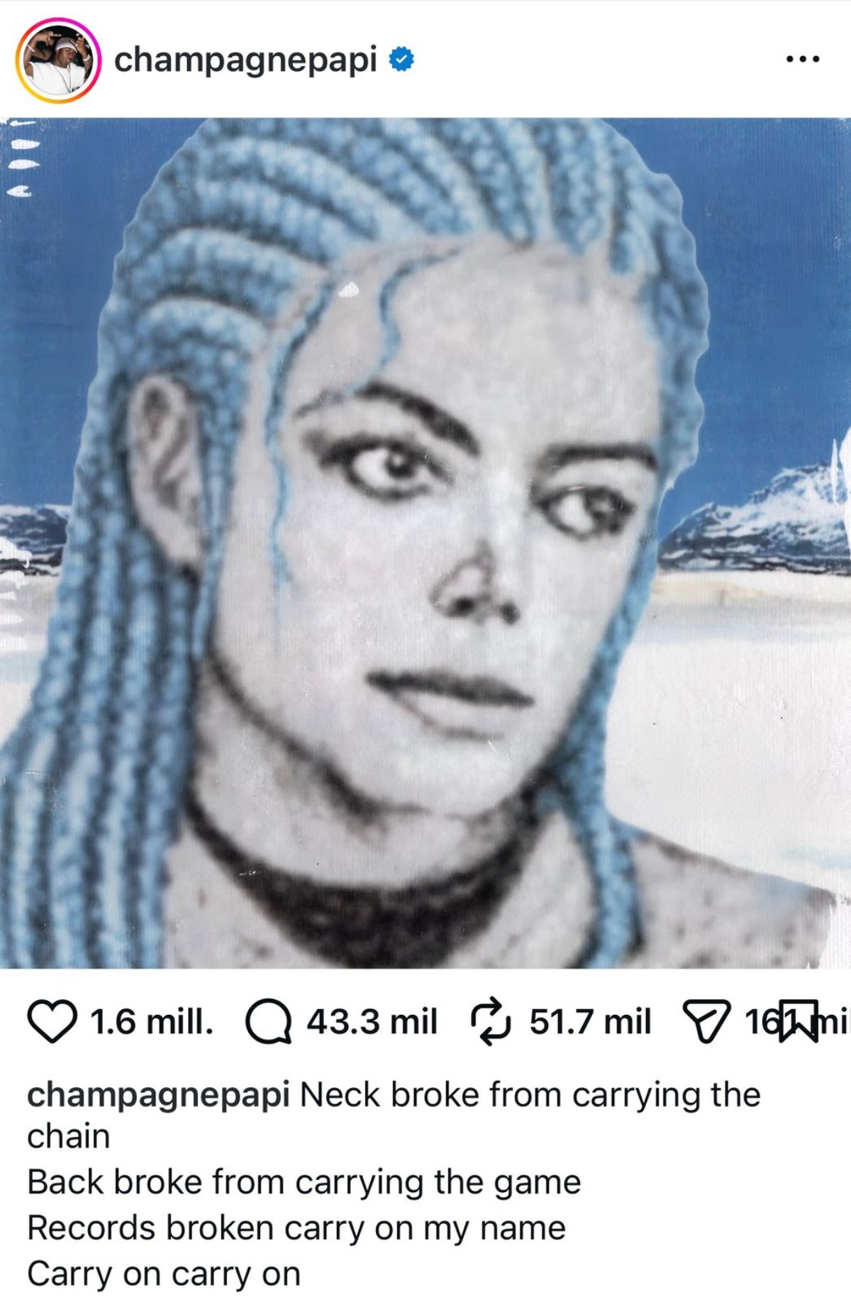 Drake le quita récord a Michael Jackson