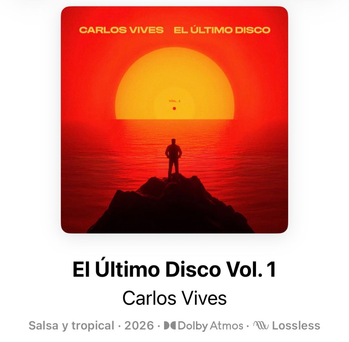Carlos Vives releases 'El último disco Vol. 1'.