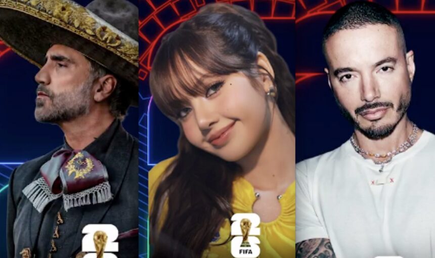 Alejandro Fernández Belinda J Balvin Lisa inauguración del Mundial