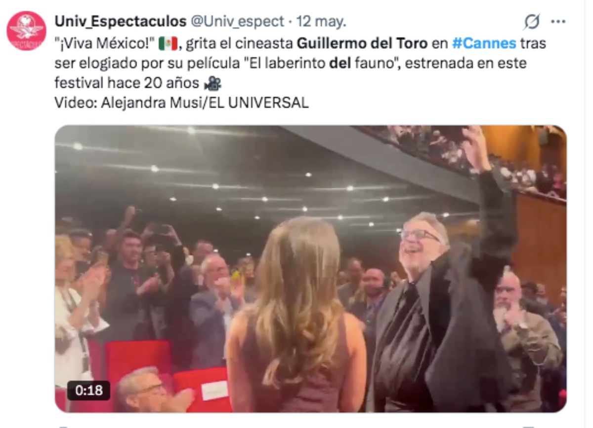 Guillermo del Toro es homenajeado en Cannes 