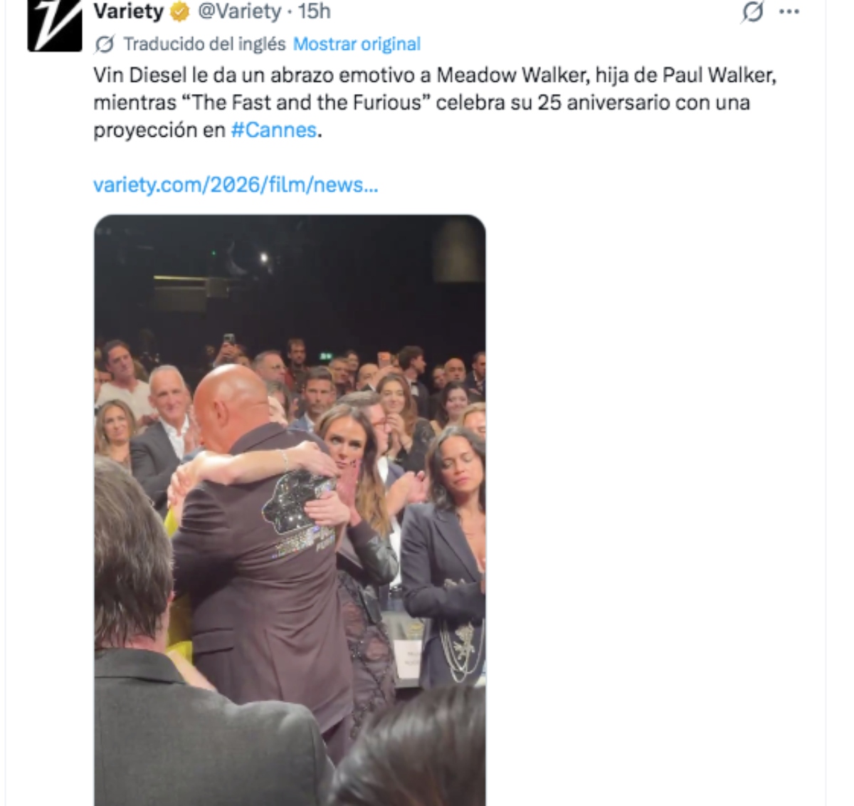 Vin Diesel se reencuentra elenco original de 'Rápido y Furioso'