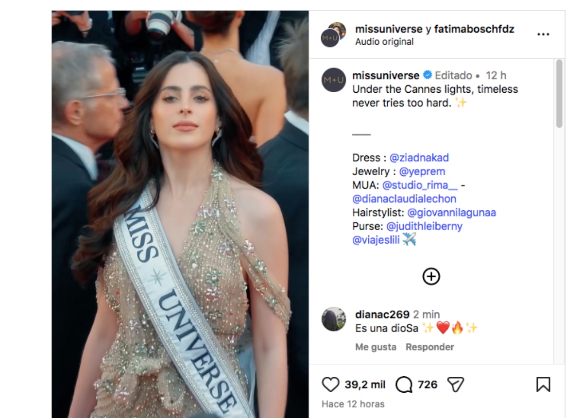 Fatima Bosch makes her debut at the Cannes Film Festival