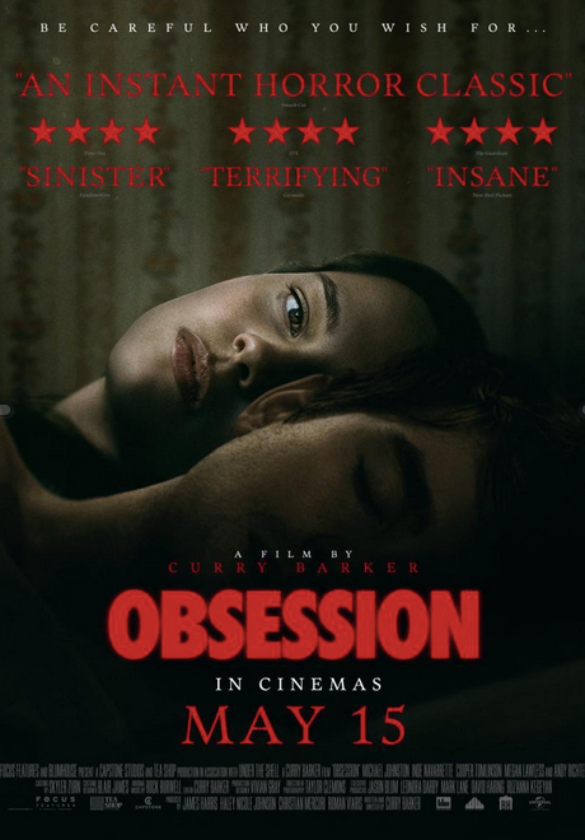 La película Obsesión triunfa en la taquilla