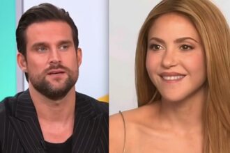 Shakira 'coquetea' con Clovis Nienow, presentador de Telemundo