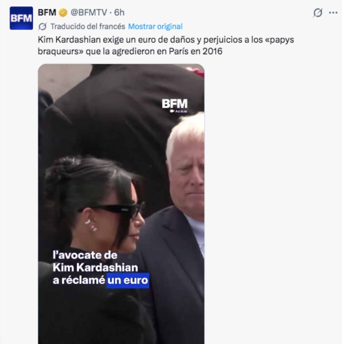 Kim Kardashian pide dinero 'simbólico' por robo que sufrió