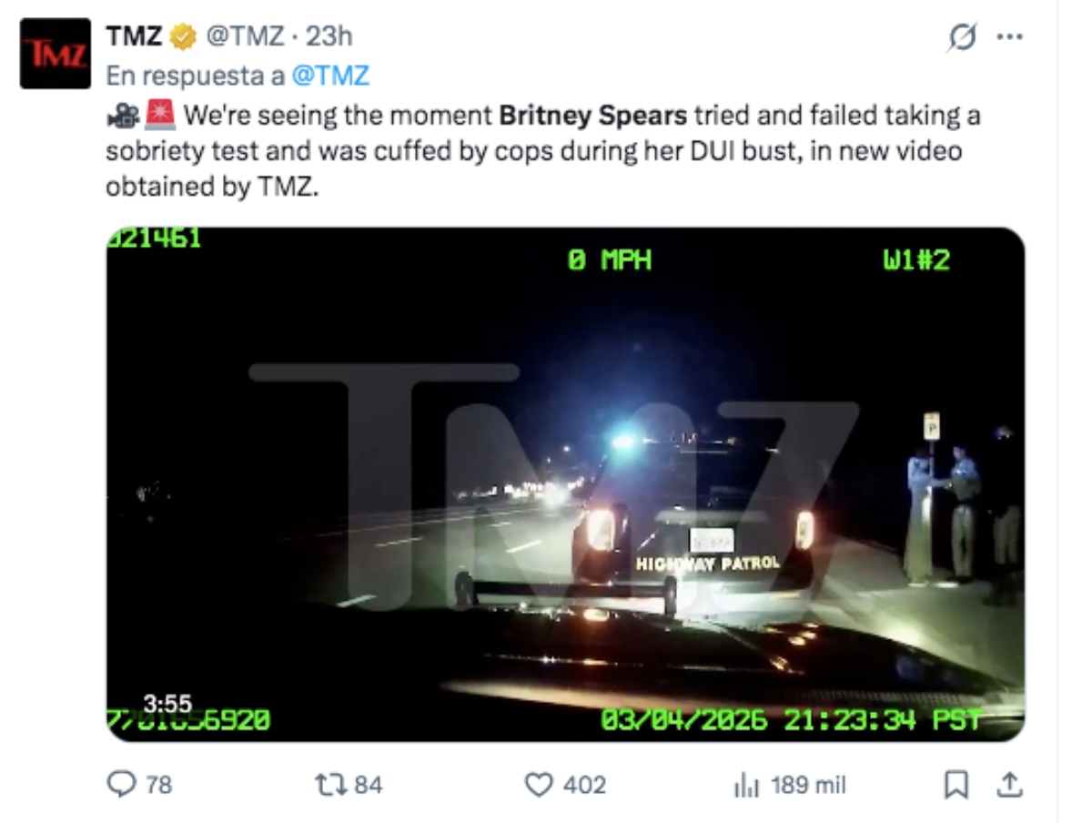 Sale a la luz el video del arresto de Britney Spears