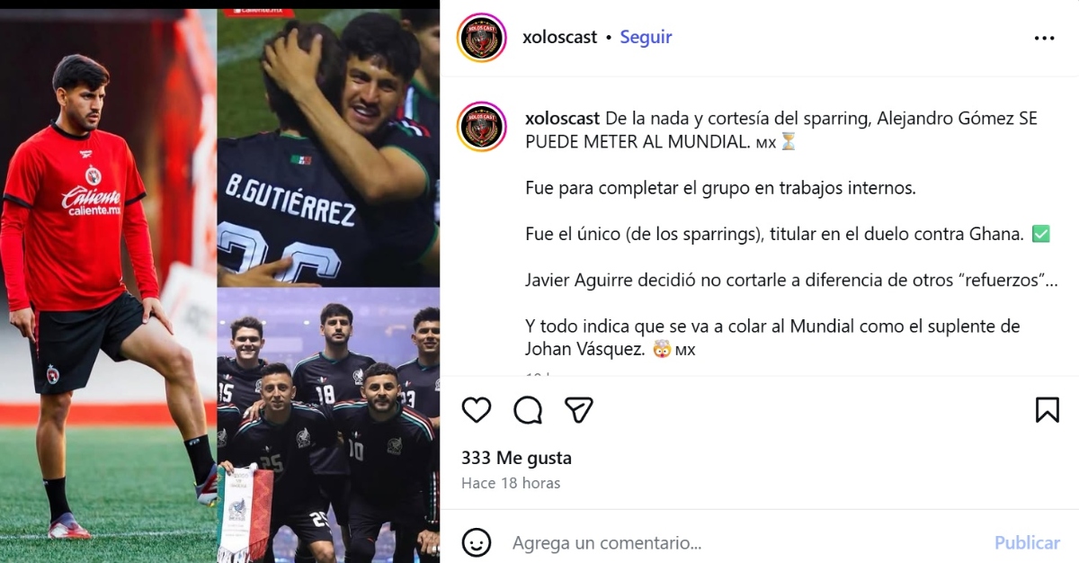 Selección Mexicana Alejandro Gómez