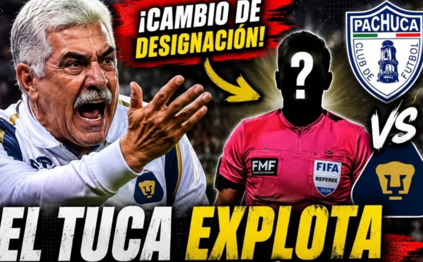cambio árbitro Pumas vs Pachuca, cambio árbitro, Pumas vs Pachuca, Los Jefes, QuéOnnda TV