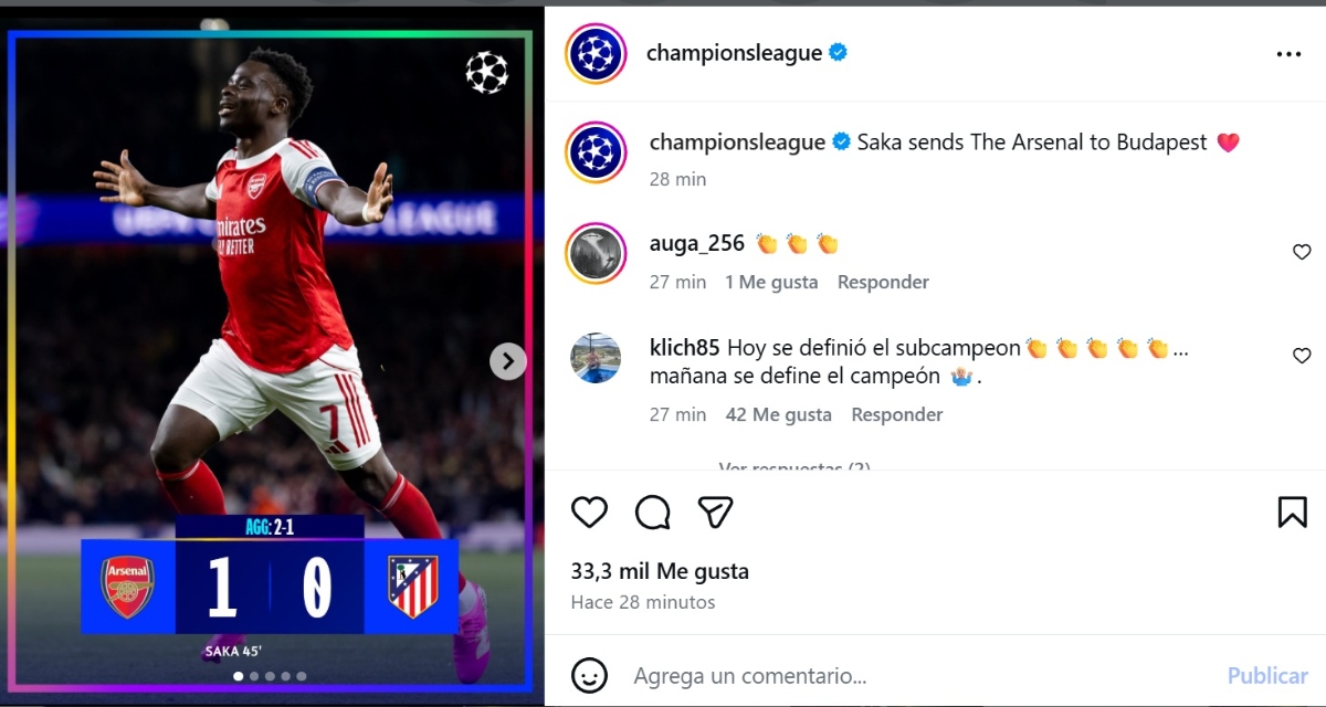 Arsenal Champions final
