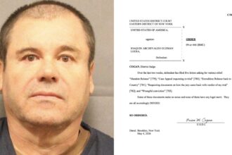 Juez rechaza cartas Chapo, cartas del Chapo, Juez Brian Cogan, Chapo Guzmán, QuéOnnda