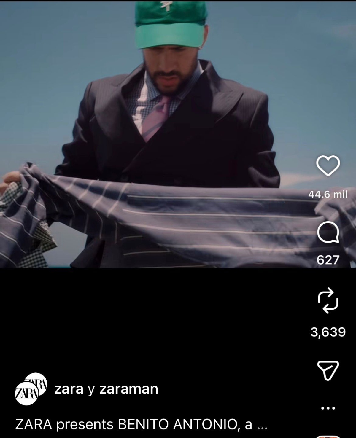 Bad Bunny se asocia con ZARA para su línea de ropa