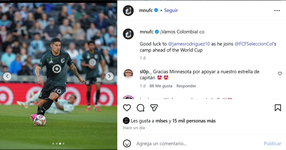James Rodríguez Minnesota United