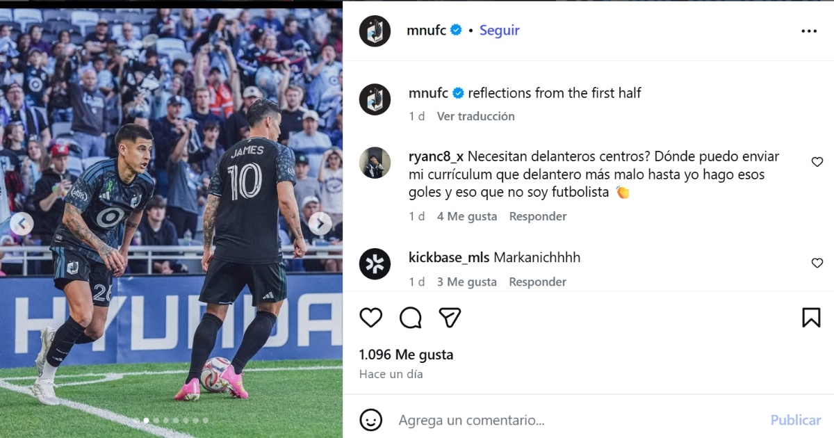 James Rodríguez Minnesota United