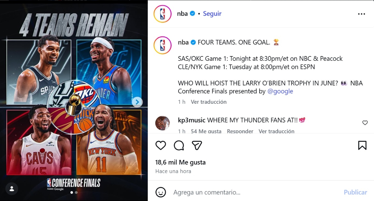 Finales de Conferencia NBA 2026 