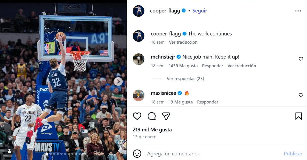 NBA All-Rookie Team, Cooper Flagg