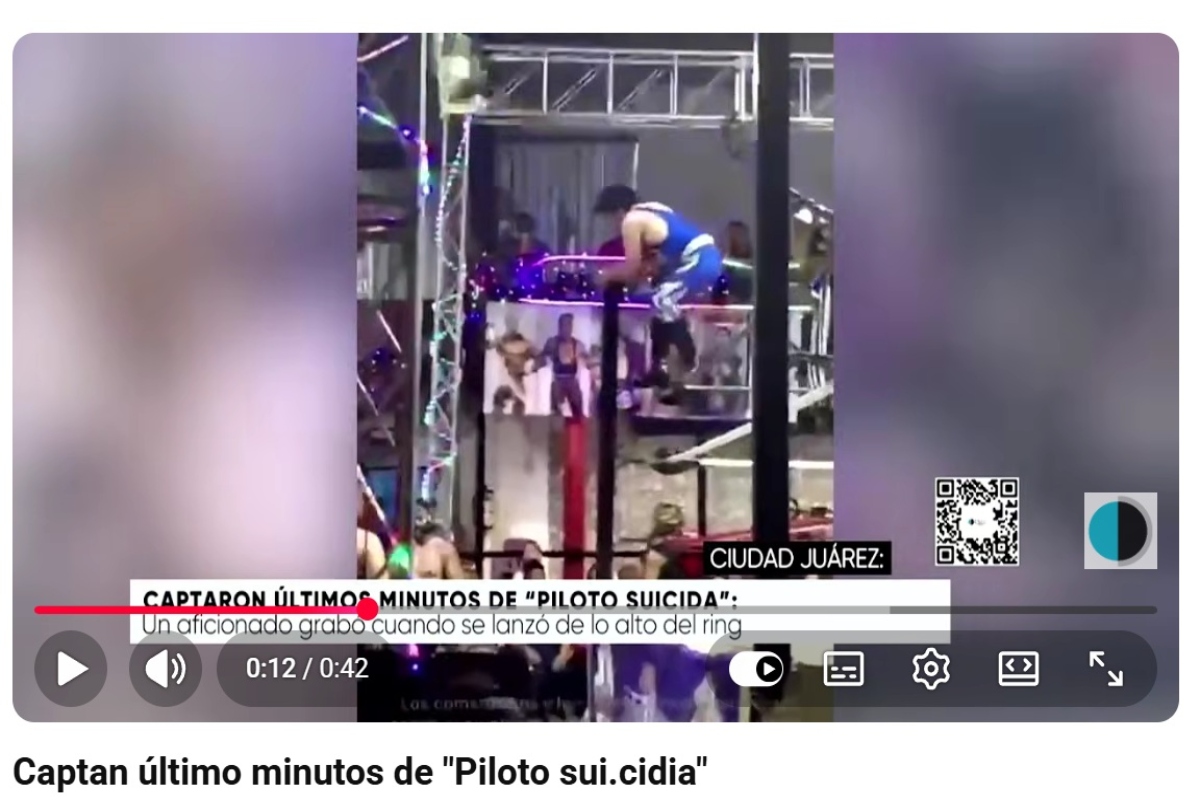 Piloto Suicida muere en función