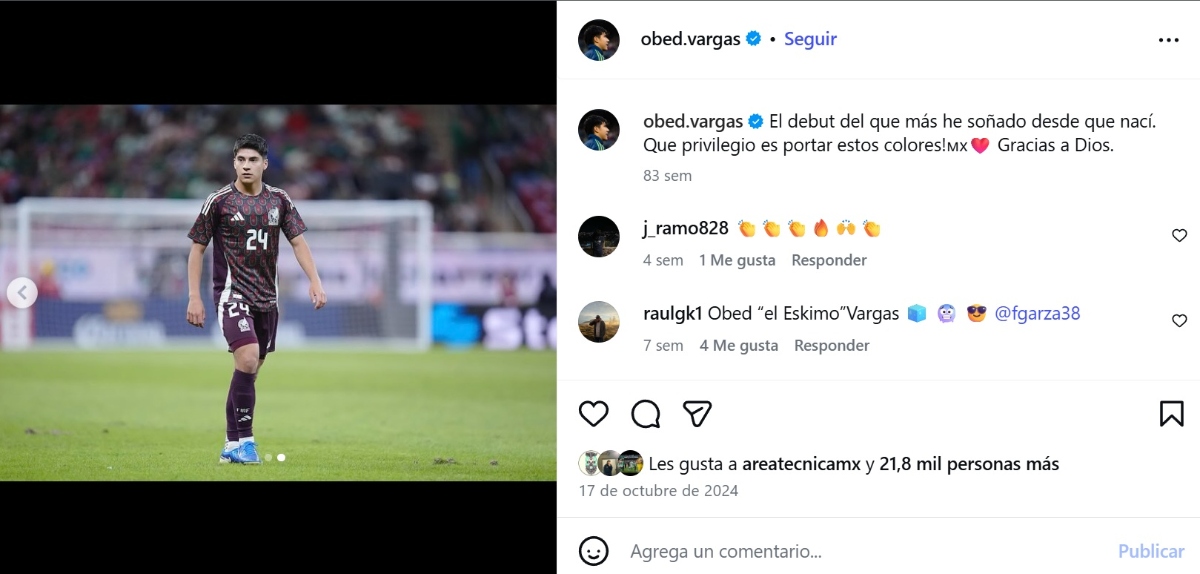 Mexican National Team Vargas Giménez