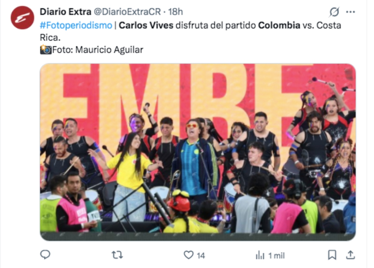 Carlos Vives y Morat despiden a la selección de Colombia