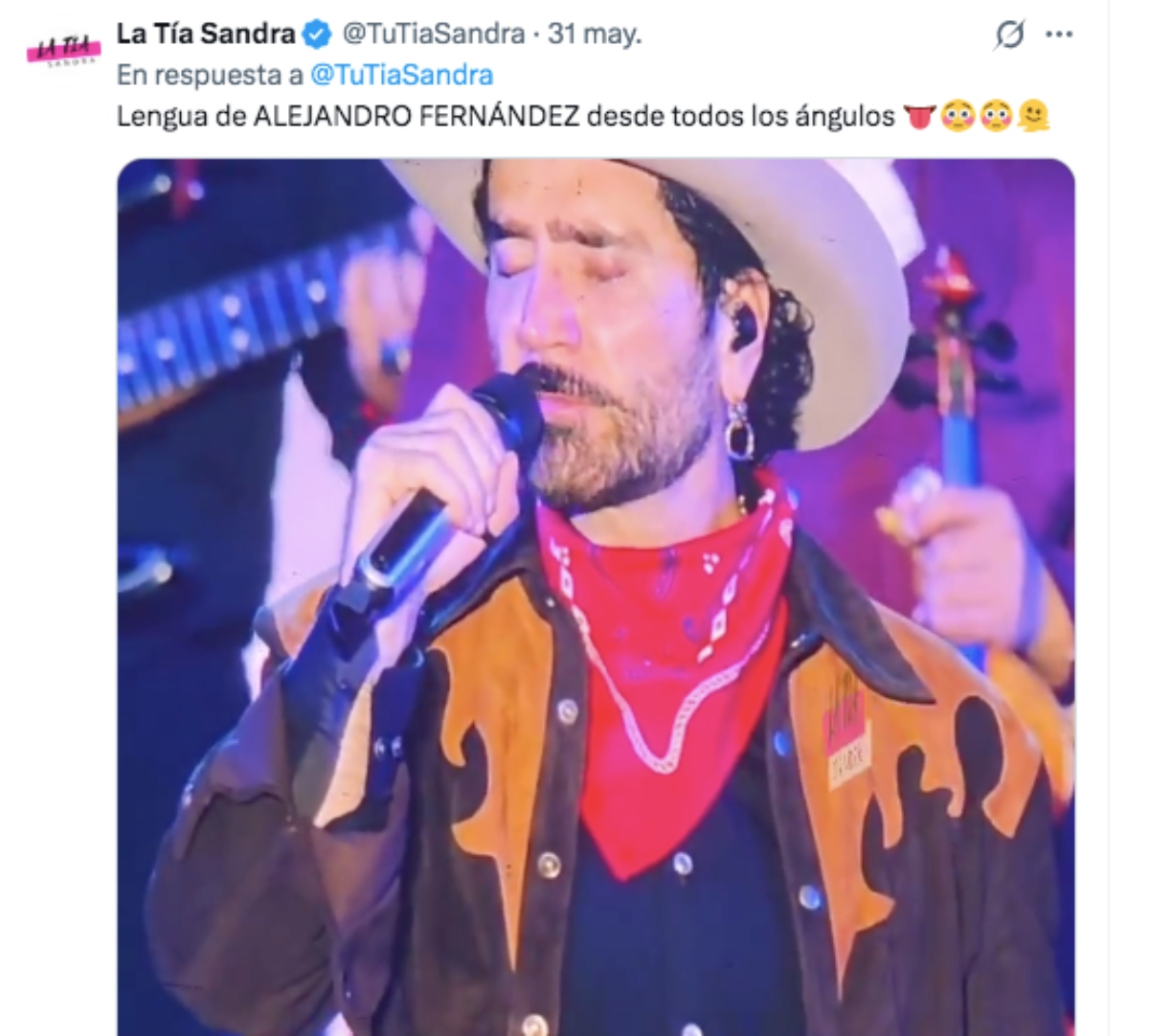 Alejandro Fernandez explains what happened to his tongue after viral video