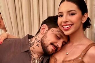 Ángela Aguilar shows off her engagement ring on Christian Nodal's show