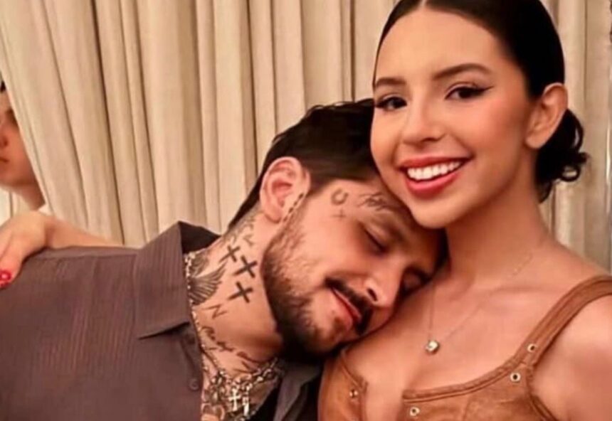 Ángela Aguilar shows off her engagement ring on Christian Nodal's show
