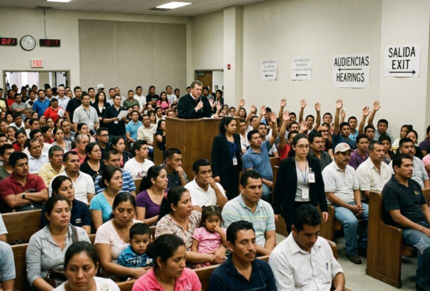 Mega audiencias de inmigración, audiencias migratorias, deportaciones masivas, Inmigración, QuéOnnda