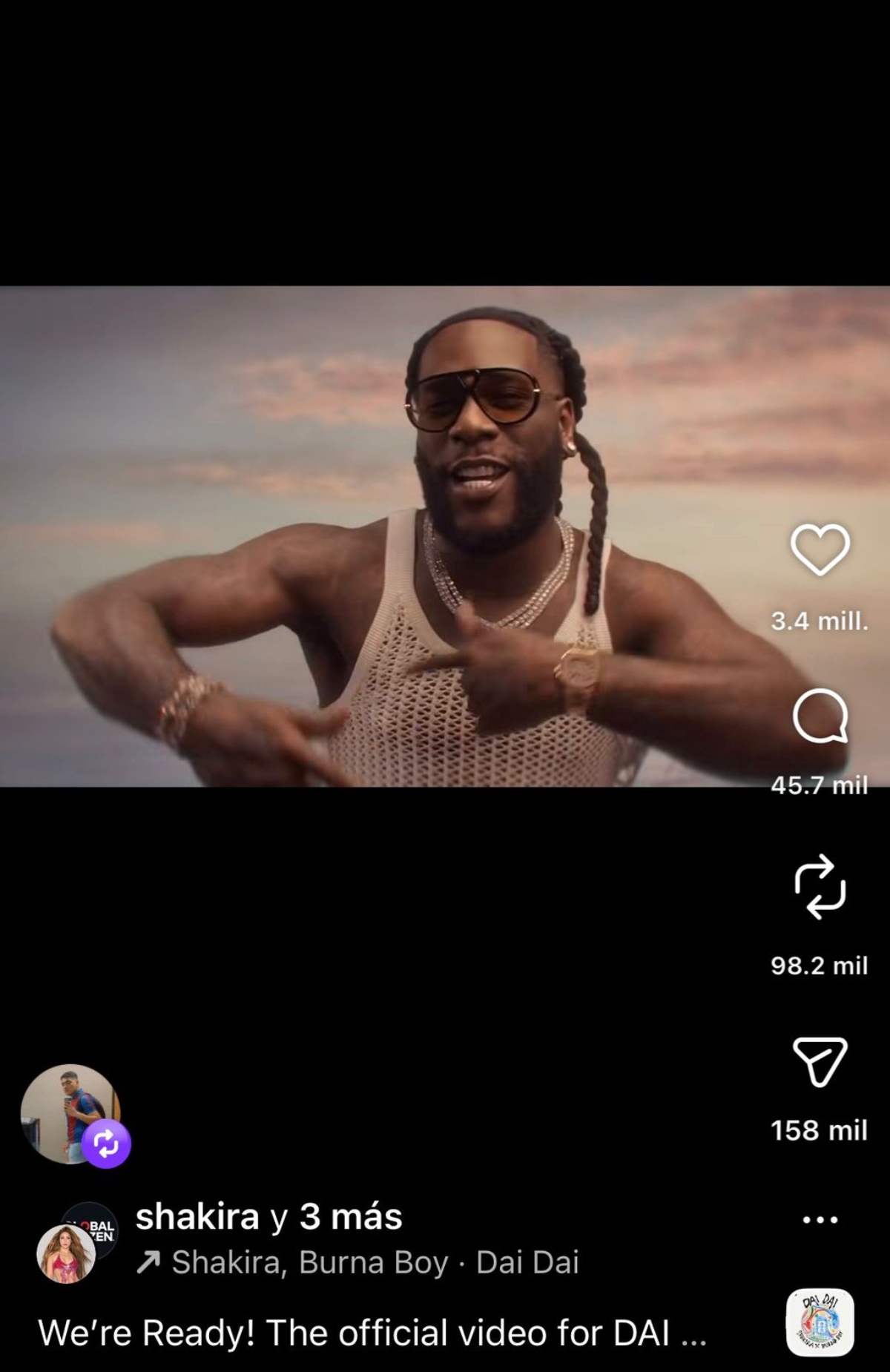 Shakira and Burna Boy to sing 'Dai Dai' World Cup opening song