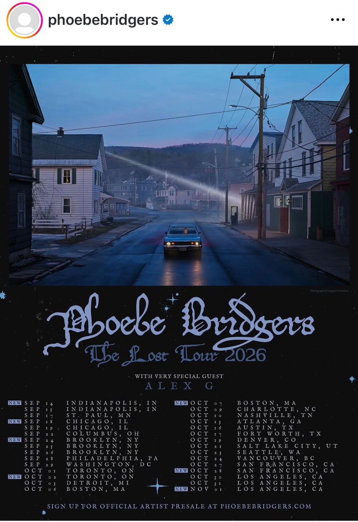 Phoebe Bridgers anuncia gira por EEUU... prohibirá uso celulares