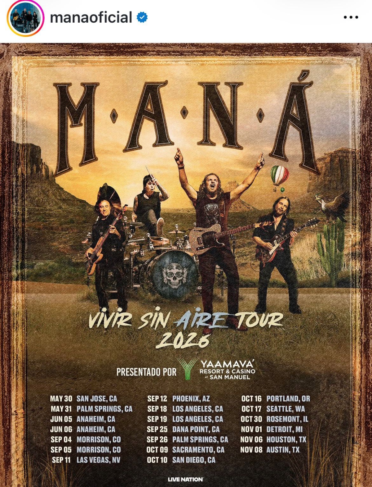 Maná anuncia su regreso tras varios años de ausencia