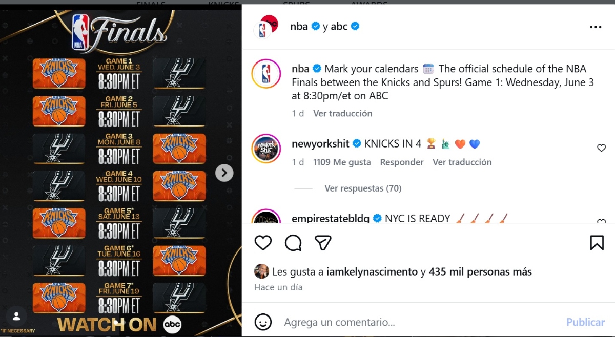 Spurs Knicks NBA Finals 
