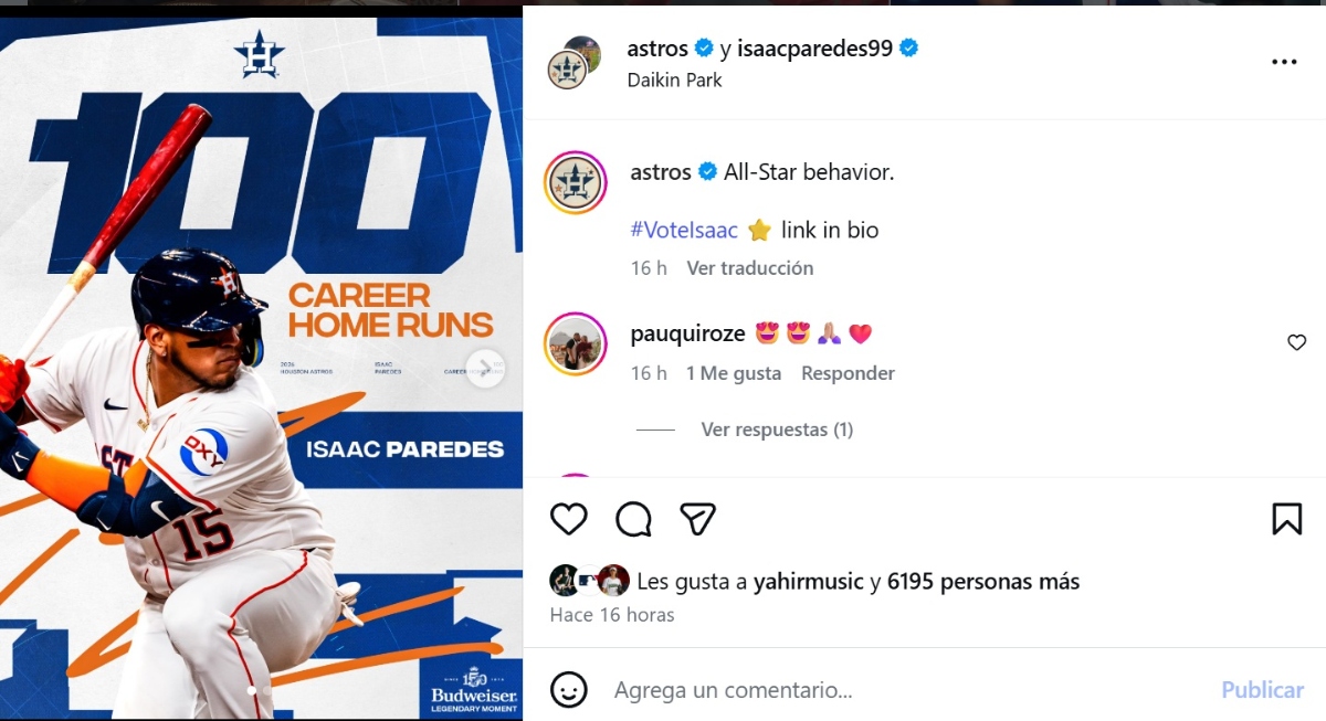 Isaac Paredes 100 jonrones