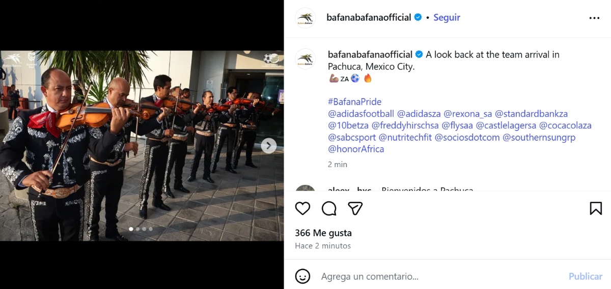 mariachi, bienvenida, fútbol, 
